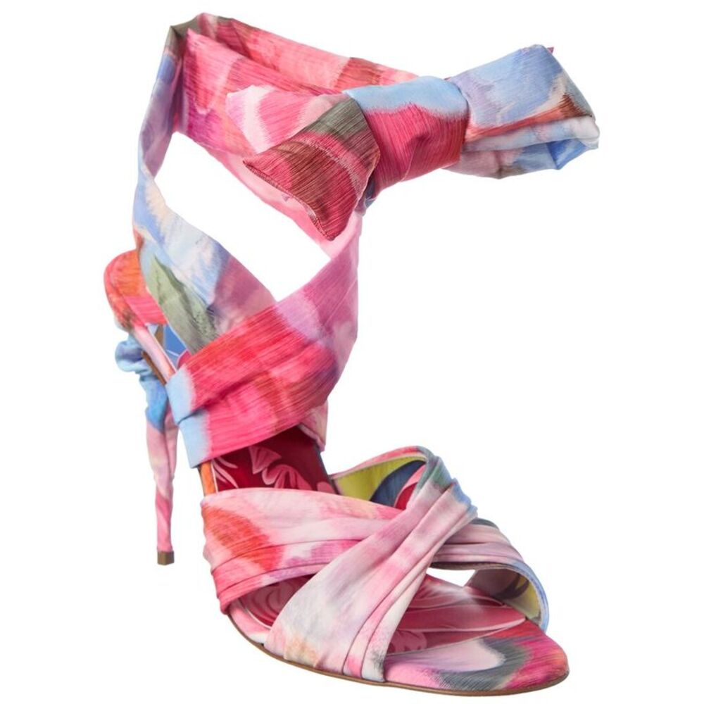 Christian Louboutin Affabula Lace Up 100 Sandal, Pink